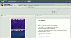 Desktop Screenshot of fadedflight.deviantart.com