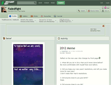 Tablet Screenshot of fadedflight.deviantart.com