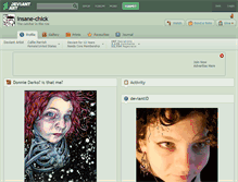 Tablet Screenshot of insane-chick.deviantart.com