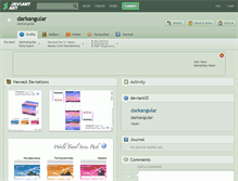Tablet Screenshot of darkangular.deviantart.com