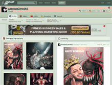 Tablet Screenshot of absolutezero666.deviantart.com