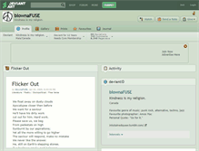 Tablet Screenshot of blownafuse.deviantart.com