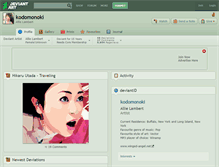 Tablet Screenshot of kodomonoki.deviantart.com