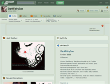 Tablet Screenshot of darkfairysue.deviantart.com