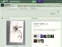 Tablet Screenshot of lyddy666.deviantart.com