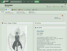 Tablet Screenshot of ebonyviper.deviantart.com