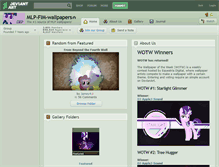 Tablet Screenshot of mlp-fim-wallpapers.deviantart.com