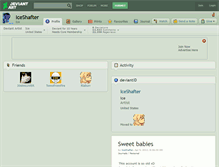 Tablet Screenshot of iceshafter.deviantart.com