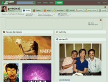 Tablet Screenshot of govindaraj.deviantart.com