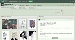 Desktop Screenshot of geekywhiteguy.deviantart.com