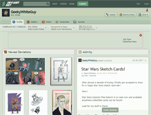 Tablet Screenshot of geekywhiteguy.deviantart.com