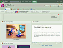 Tablet Screenshot of my-little-brony.deviantart.com