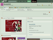 Tablet Screenshot of narutoxoxo.deviantart.com