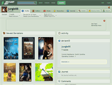 Tablet Screenshot of jungle88.deviantart.com