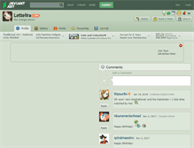 Tablet Screenshot of lettelira.deviantart.com