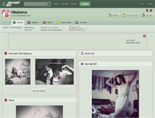 Tablet Screenshot of nikaleena.deviantart.com