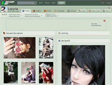 Tablet Screenshot of l-a-y-l-a.deviantart.com