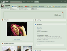 Tablet Screenshot of kloosha.deviantart.com
