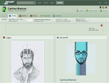 Tablet Screenshot of caninos-brancos.deviantart.com