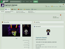 Tablet Screenshot of capricorn-gamzee.deviantart.com