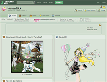 Tablet Screenshot of humanstick.deviantart.com