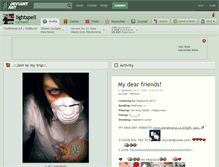 Tablet Screenshot of lightspell.deviantart.com