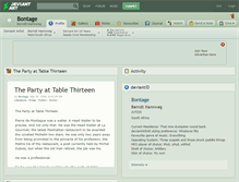 Tablet Screenshot of bontage.deviantart.com