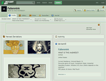 Tablet Screenshot of fallenmink.deviantart.com