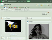 Tablet Screenshot of goldenstereo.deviantart.com