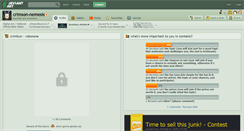 Desktop Screenshot of crimson-nemesis.deviantart.com