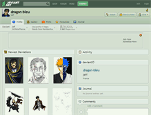 Tablet Screenshot of dragon-bleu.deviantart.com