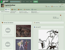 Tablet Screenshot of captaingerbear.deviantart.com