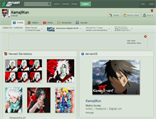 Tablet Screenshot of kamajikun.deviantart.com
