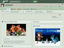 Tablet Screenshot of coyhamukos.deviantart.com
