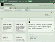Tablet Screenshot of lilyyamamoto.deviantart.com