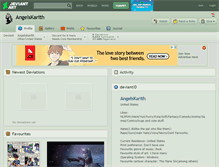 Tablet Screenshot of angelskarith.deviantart.com