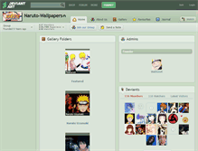 Tablet Screenshot of naruto-wallpapers.deviantart.com