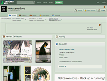 Tablet Screenshot of nekozawa-love.deviantart.com