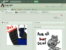Tablet Screenshot of drago-night.deviantart.com