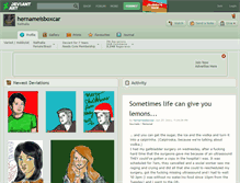 Tablet Screenshot of hernameisboxcar.deviantart.com