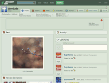 Tablet Screenshot of dawdude.deviantart.com