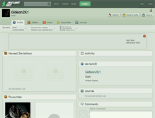 Tablet Screenshot of gideon2k1.deviantart.com