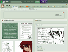 Tablet Screenshot of lyseria.deviantart.com