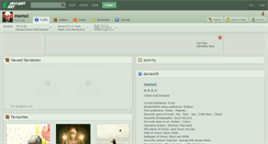 Desktop Screenshot of memol.deviantart.com
