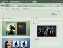 Tablet Screenshot of nickdc.deviantart.com