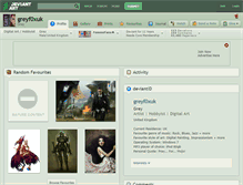 Tablet Screenshot of greyf0xuk.deviantart.com