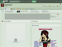 Tablet Screenshot of gravevyxen.deviantart.com