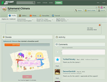 Tablet Screenshot of ephemeral-chimera.deviantart.com