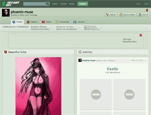 Tablet Screenshot of phoenix-muse.deviantart.com