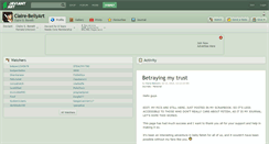 Desktop Screenshot of claire-bellyart.deviantart.com